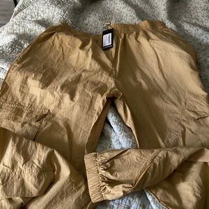 Petite women pocket drawstring cargo trousers